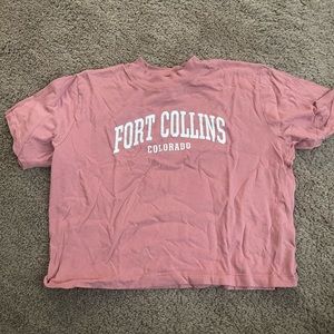 cropped Fort collins, Colorado shirt